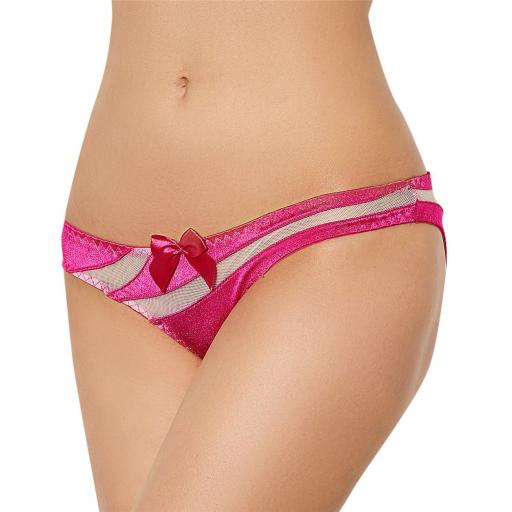 Pink, Red or Black Sexy Mesh Teasing Knickers Plus Size Available
