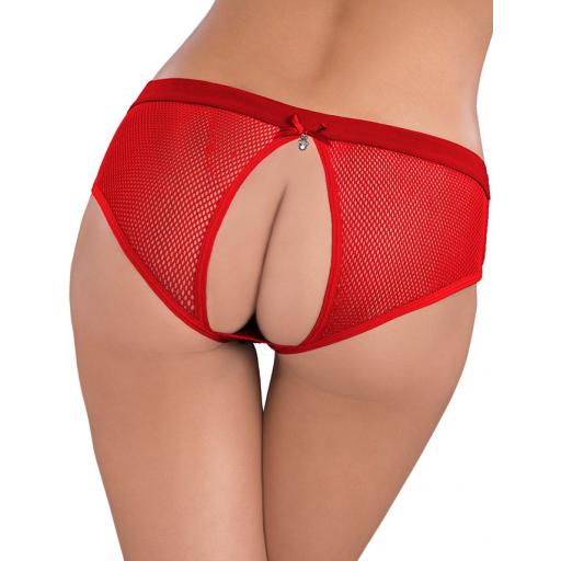 Sexy Open Back Knickers in Red or Black