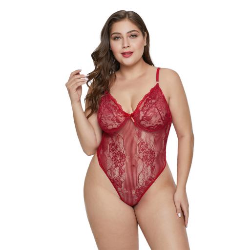 Sexy Black, Red or White Basque Plus Size