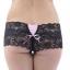 Sexy White, Black or Red Lace Knickers Boyshorts Swatch