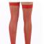 Sexy Black, Red, Nude or White Cuban Heel Seamed Stockings Swatch